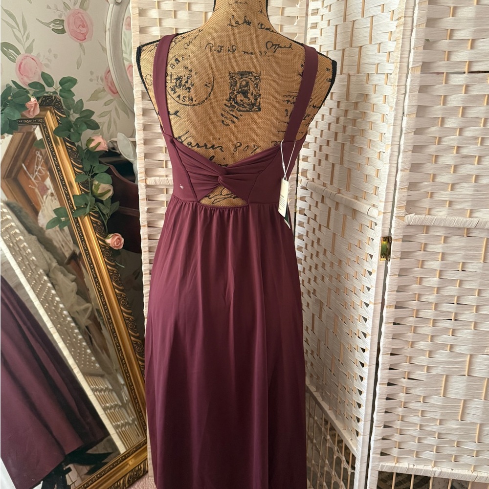 HALARA Burgundy Midi Dress - Picture 4 of 11